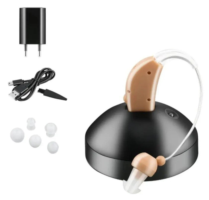 Audífono Auricular Para Sordo Aparato Sordera Recargable Usb