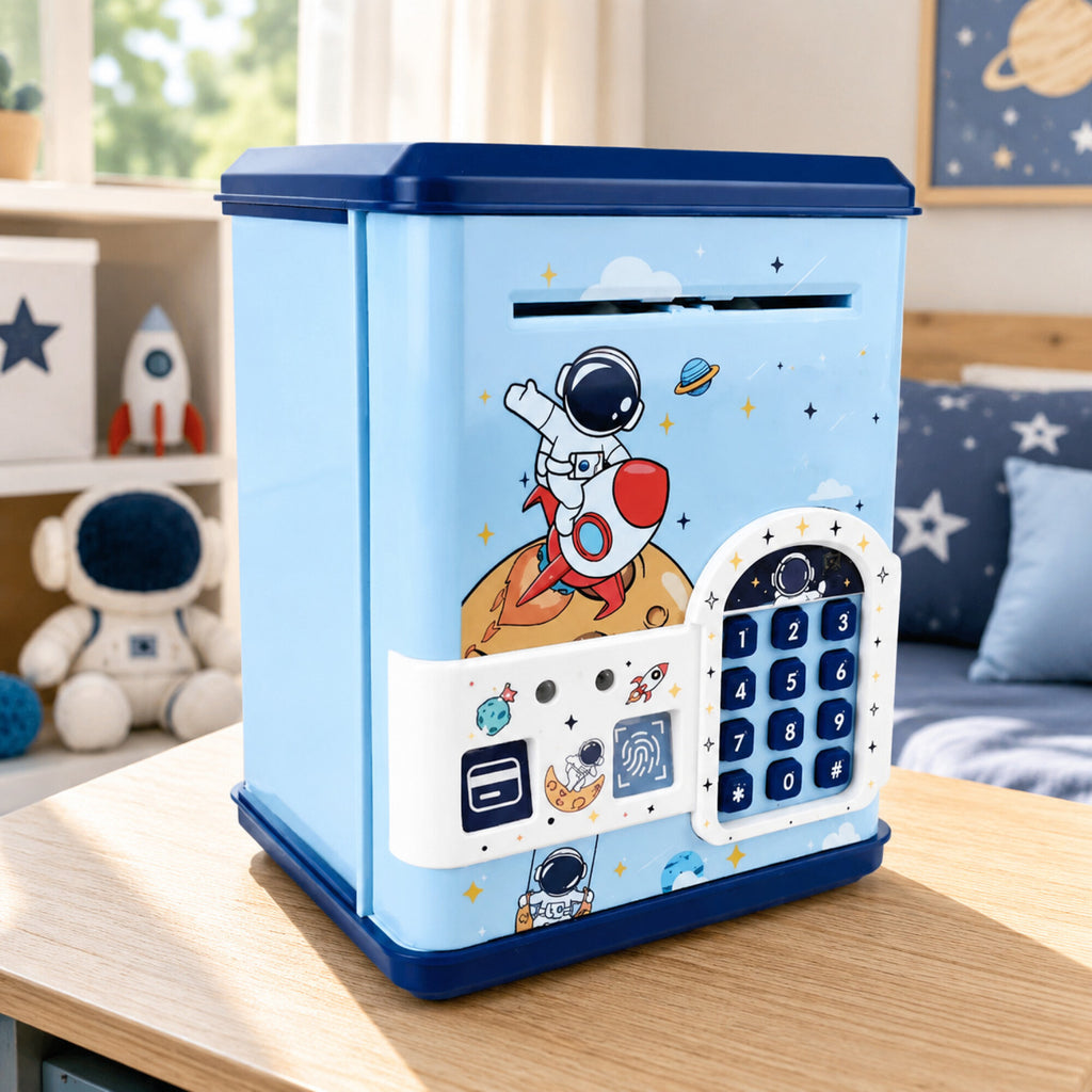 Alcancía Infantil Caja Fuerte Juguete Con Sonido Luces