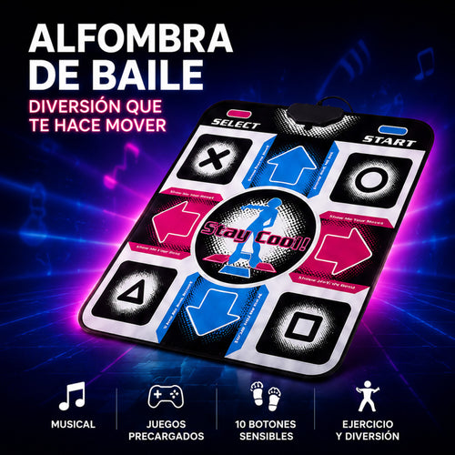 Alfombra De Baile Para Tv Pc Juego Precargado Musical Niños