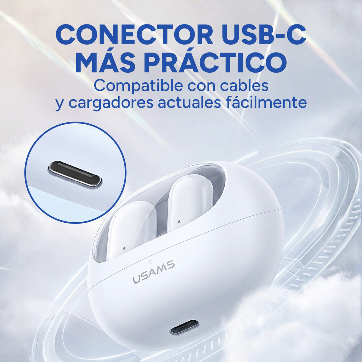 Auriculares Usams TD22 In Ear Bluetooth 5.3 Waterproof Ipx4