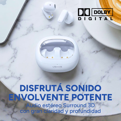 Auriculares Usams TD22 In Ear Bluetooth 5.3 Waterproof Ipx4