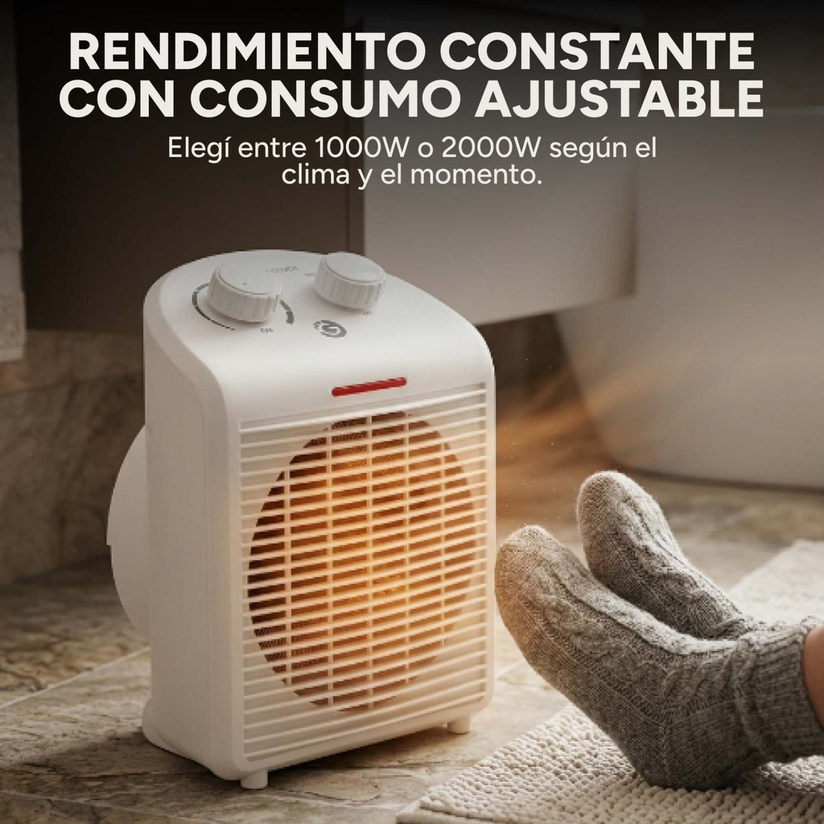 Caloventilador Goldtech 2000W 220V 2 Niveles Frío Calor