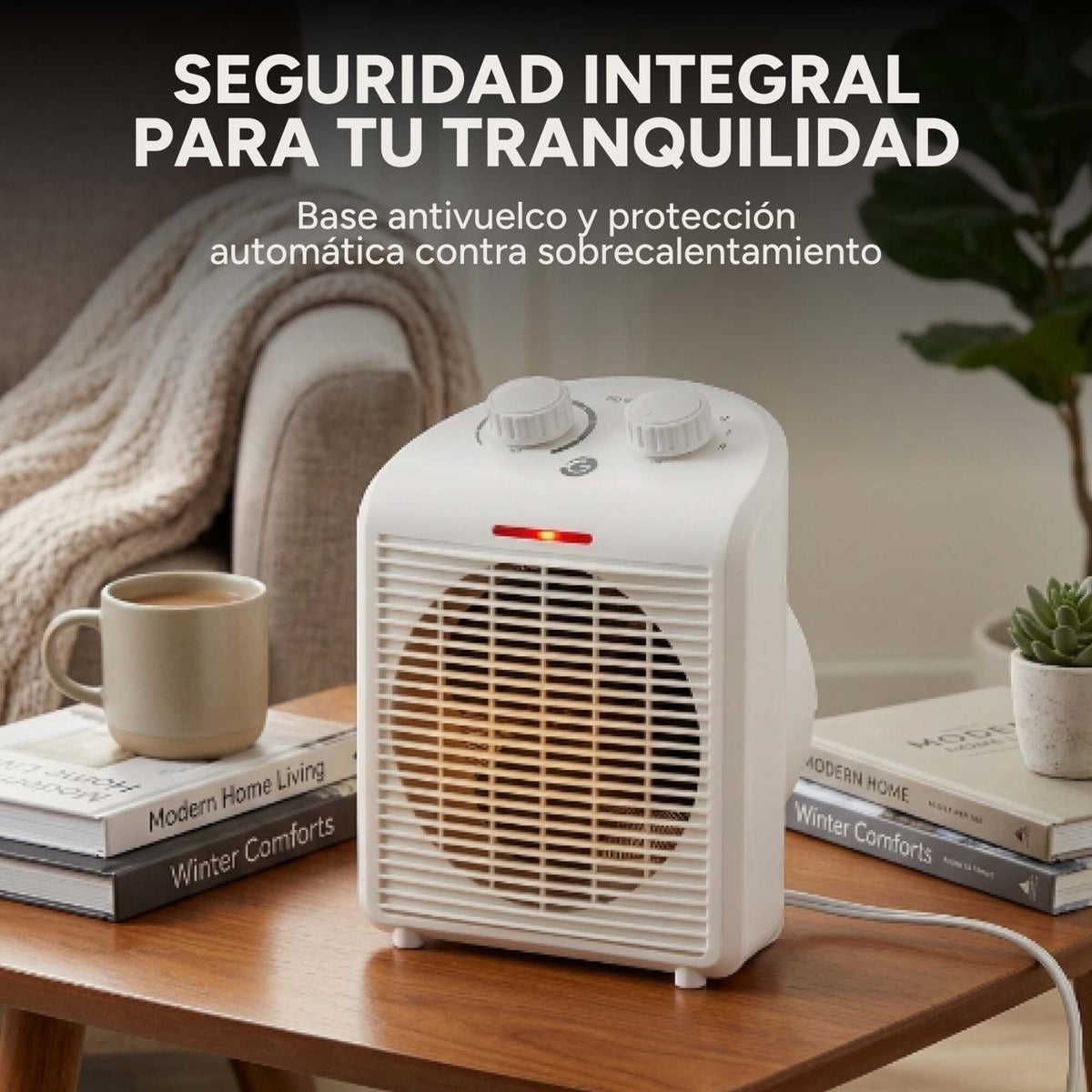 Caloventilador Goldtech 2000W 220V 2 Niveles Frío Calor