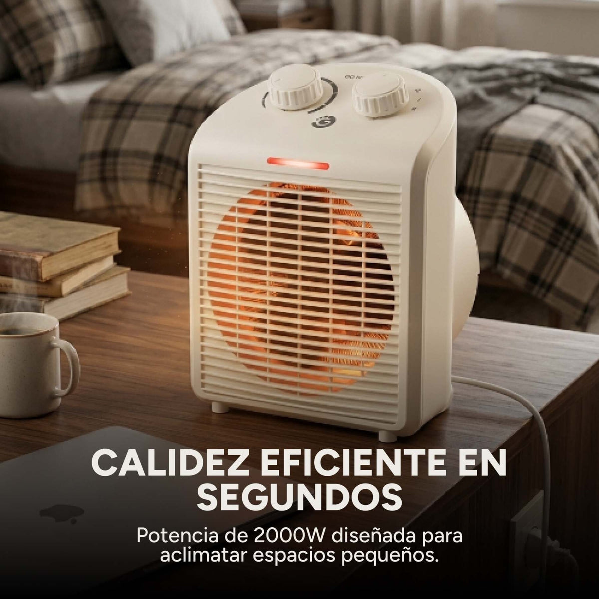 Caloventilador Goldtech 2000W 220V 2 Niveles Frío Calor