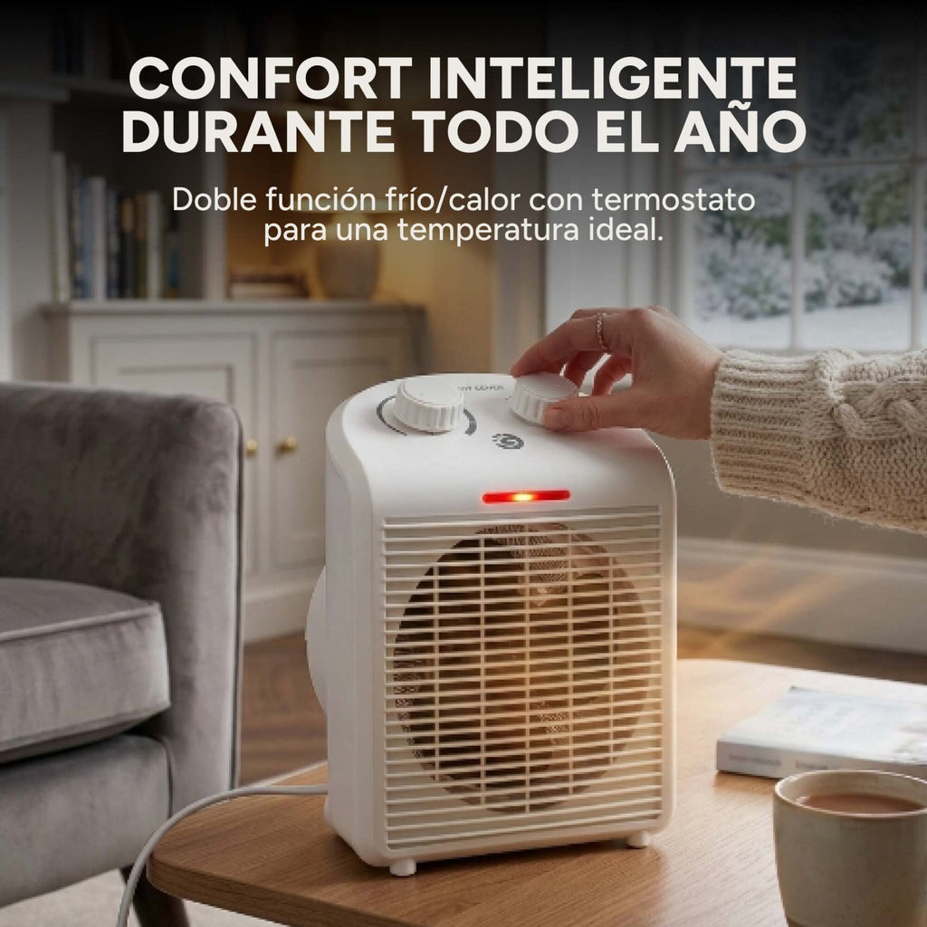 Caloventilador Goldtech 2000W 220V 2 Niveles Frío Calor