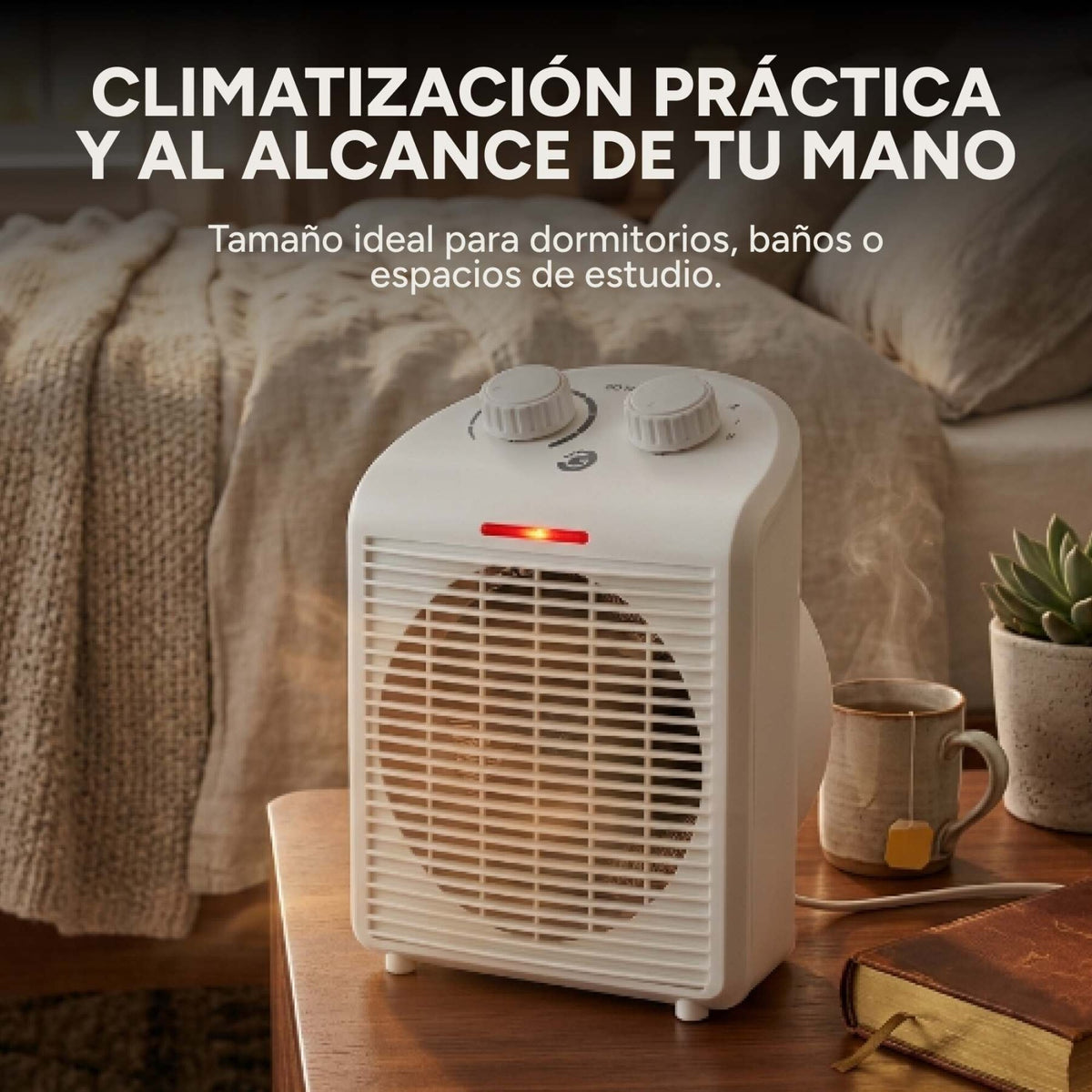 Caloventilador Goldtech 2000W 220V 2 Niveles Frío Calor