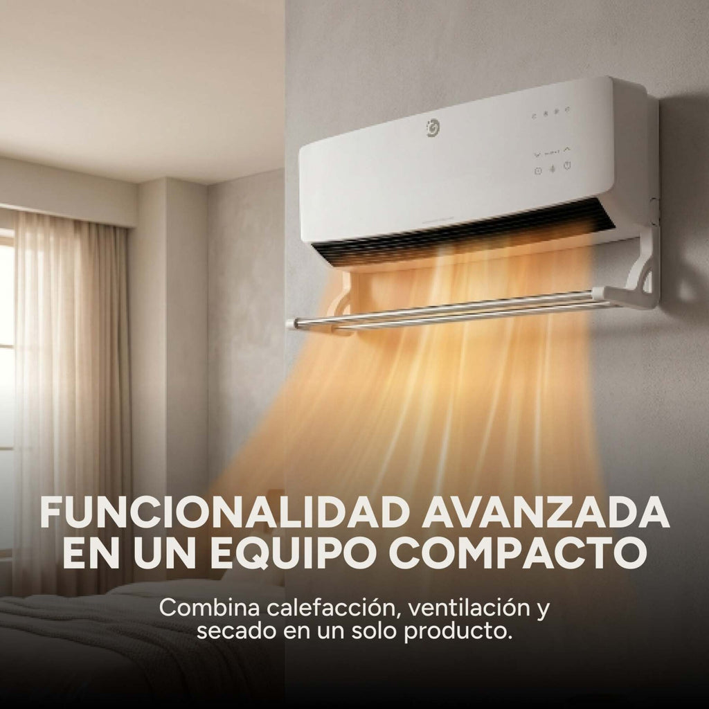 Caloventor Pared Goldtech 1500W 220V Accesorio Secado Ropa