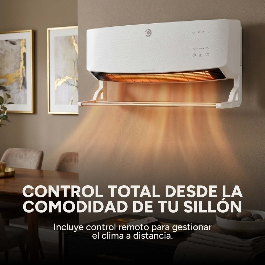 Caloventor Pared Goldtech 1500W 220V Accesorio Secado Ropa