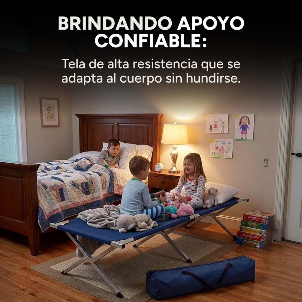 Cama Catre Plegable Camping Playa Aire Libre Aluminio 190 Cm