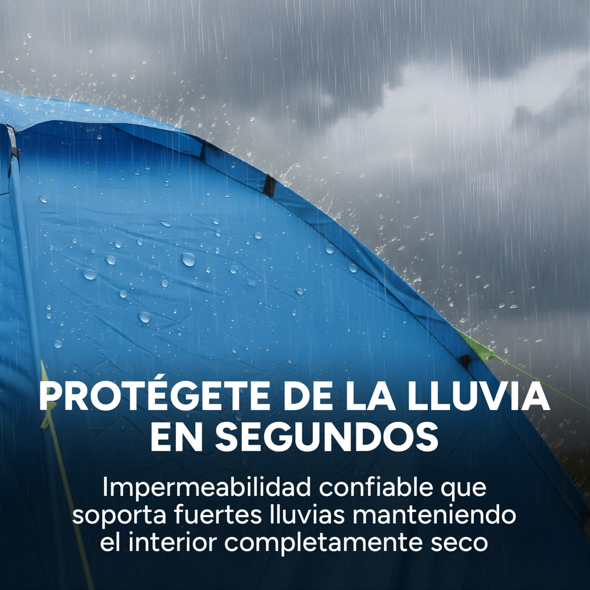Carpa Camping Iglu Impermeable Mosquitero 2X2 Mts 2 Personas