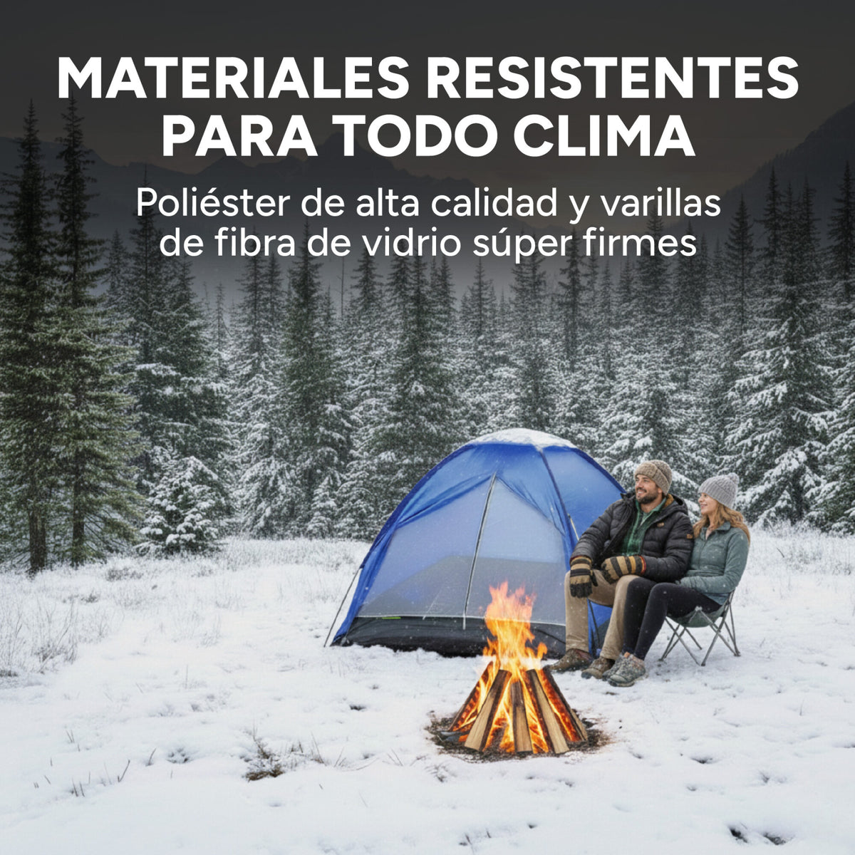 Carpa Camping Iglu Impermeable Mosquitero 2X2 Mts 2 Personas
