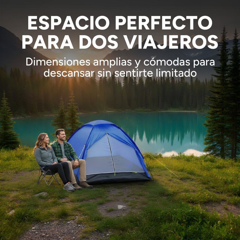 Carpa Camping Iglu Impermeable Mosquitero 2X2 Mts 2 Personas
