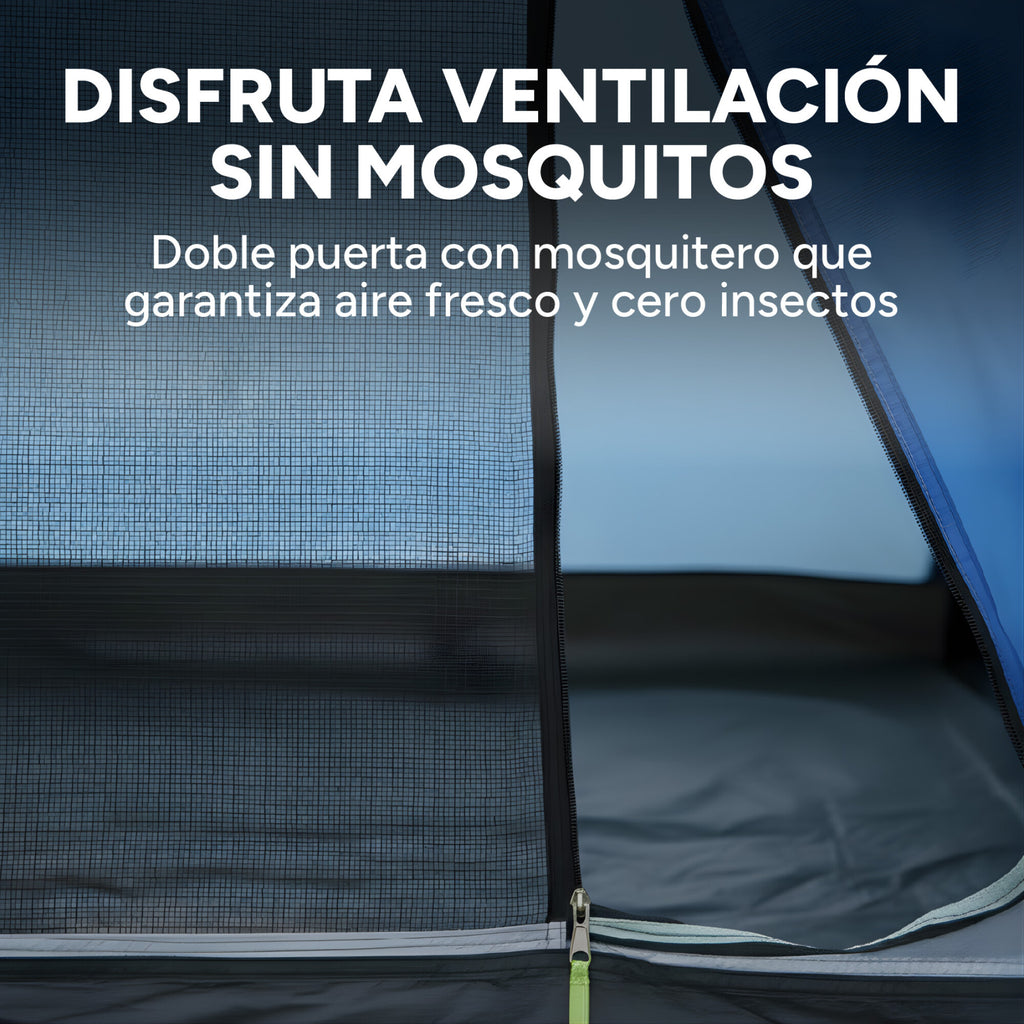 Carpa Camping Iglu Impermeable Mosquitero 2X2 Mts 2 Personas