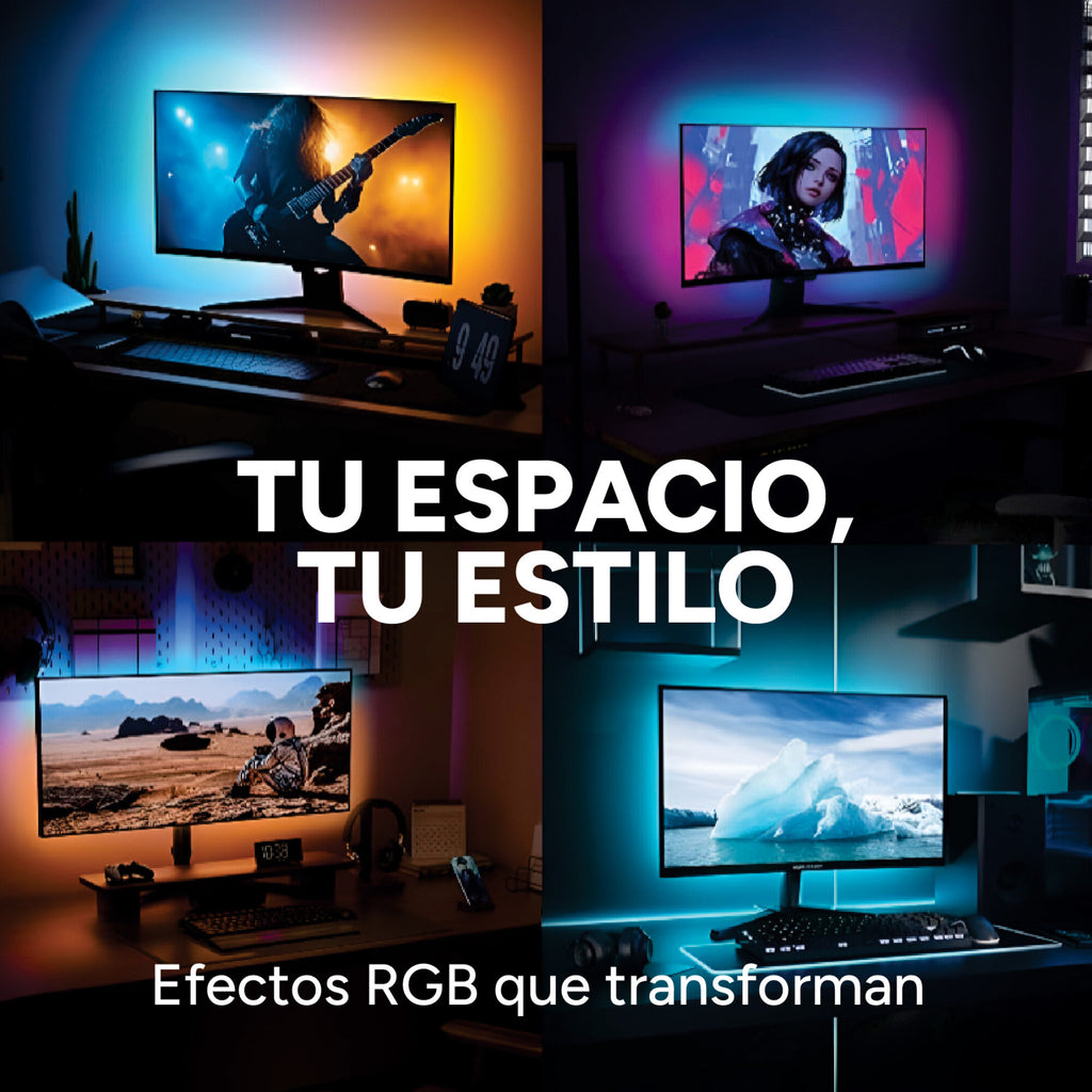 Cinta Tira Luces Led Rgb 3 Metros Ambilight Monitor Tv Y +