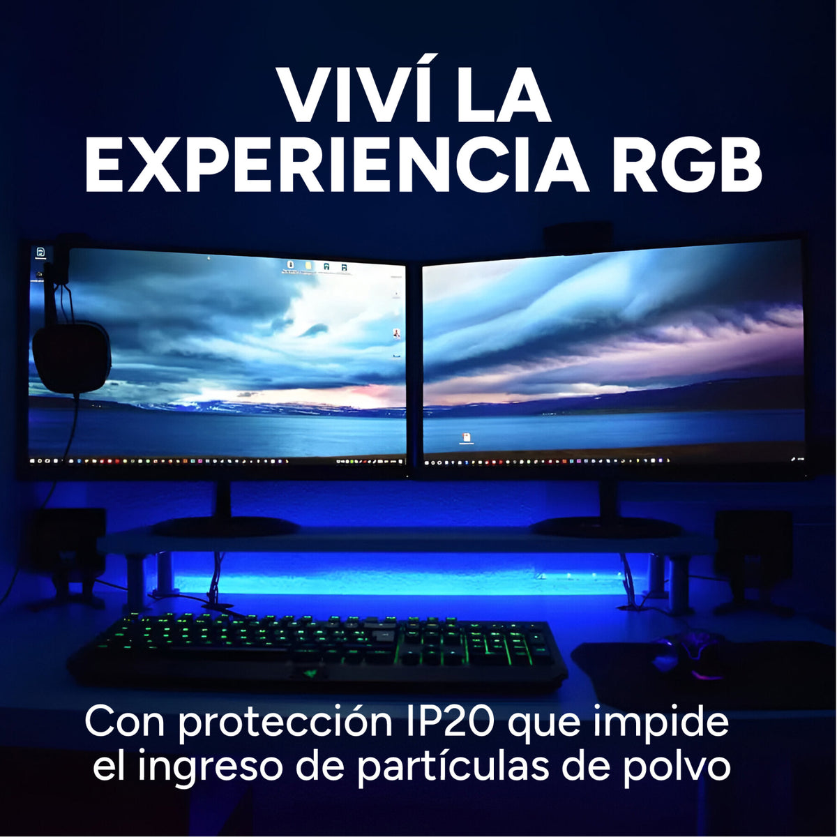 Cinta Tira Luces Led Rgb 5 Metros Ambilight Monitor Tv Y +