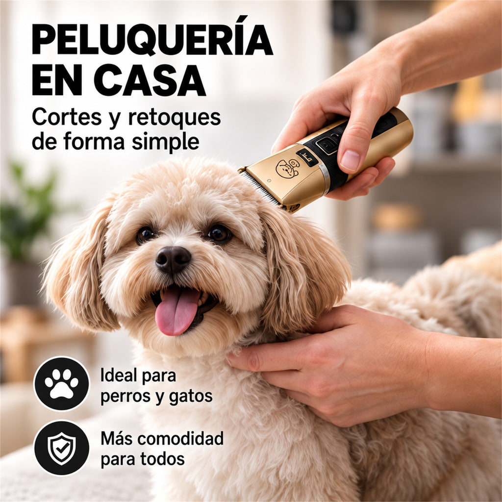 Cortapelo Mascotas con 4 Peines