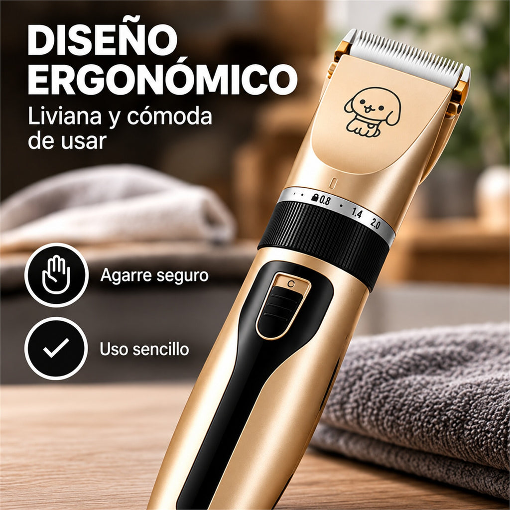 Cortapelo Mascotas con 4 Peines