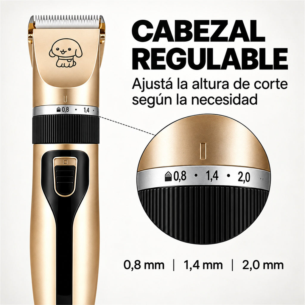 Cortapelo Mascotas con 4 Peines