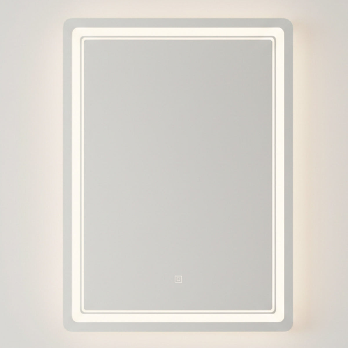 Espejo Rectangular Baño Táctil 3 Modos Retroiluminado 80X60