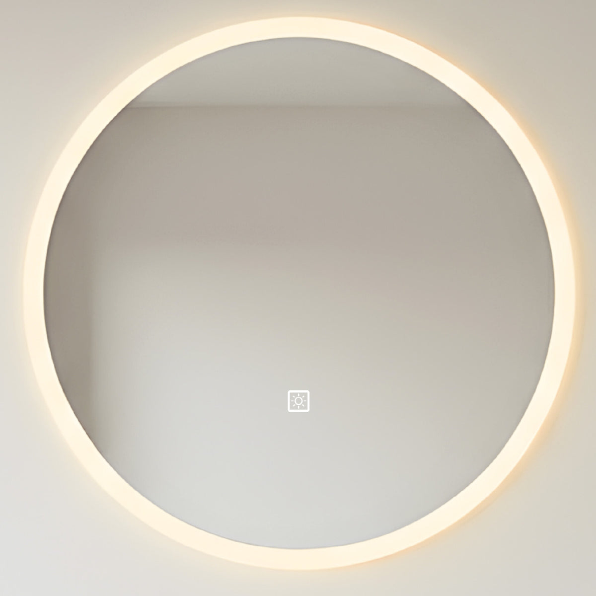 Espejo Redondo Baño Táctil 3 Modos Luz Retroiluminado 60 Cm