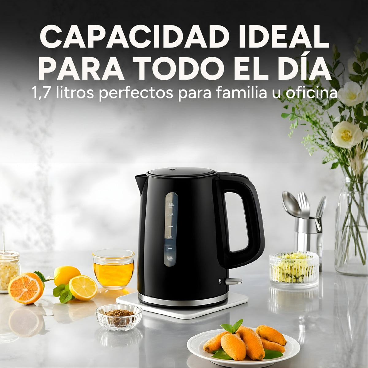 Jarra Electrica Marvo 1.7 Litros Corte Automatico Hervidor