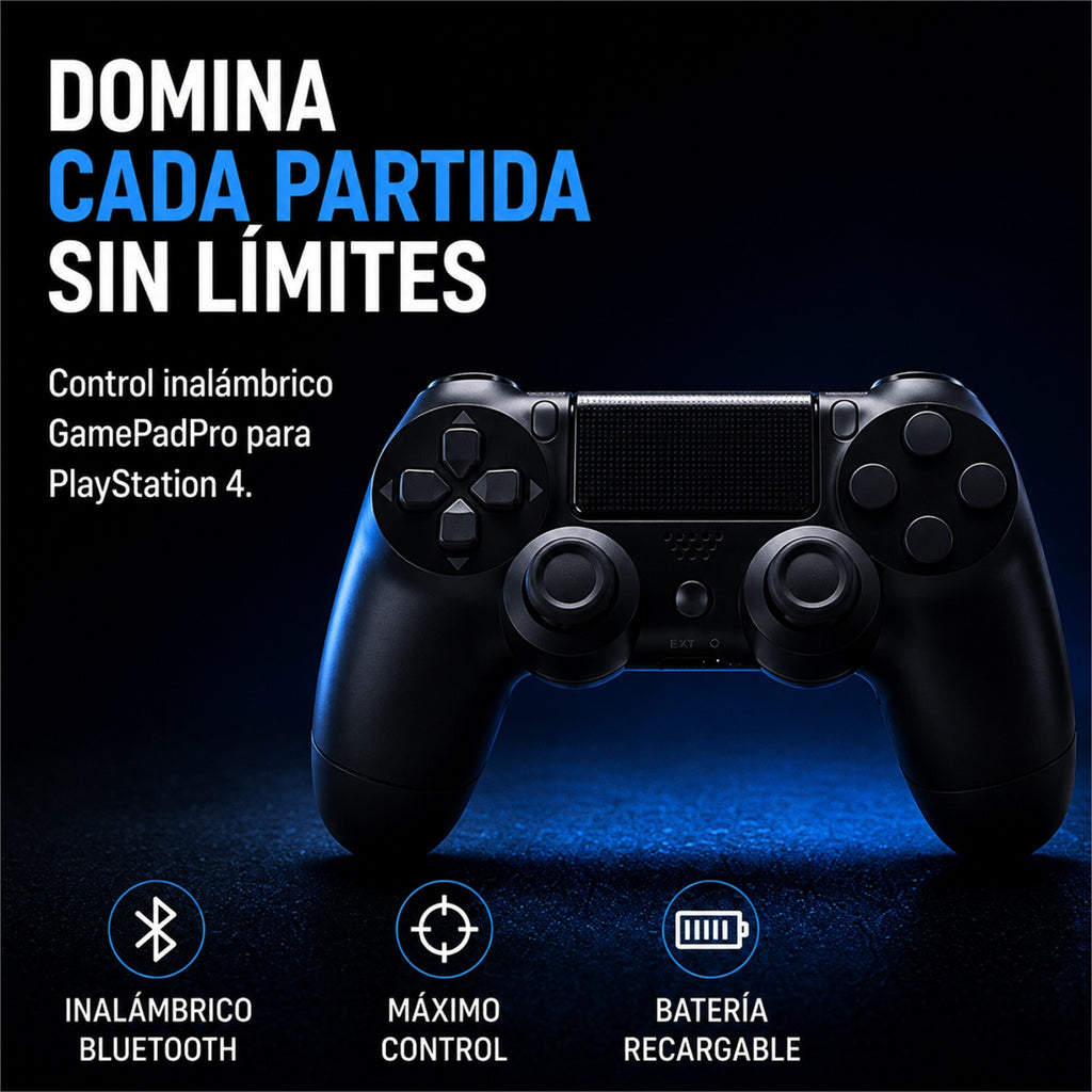 Joystick Inalámbrico para PS4 con Bluetooth y Batería Recargable