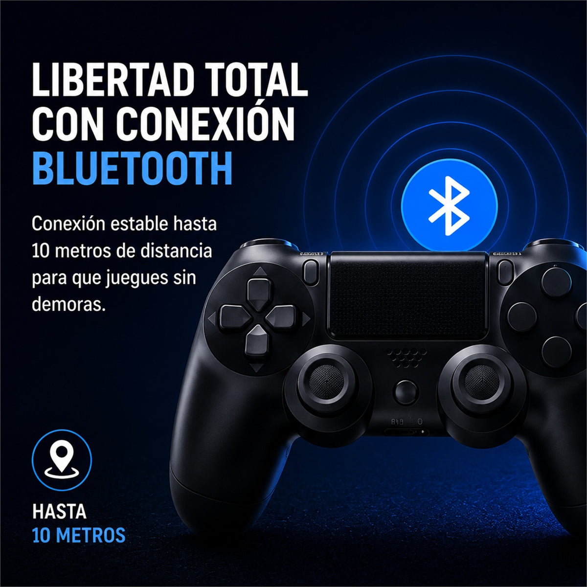 Joystick Inalámbrico para PS4 con Bluetooth y Batería Recargable