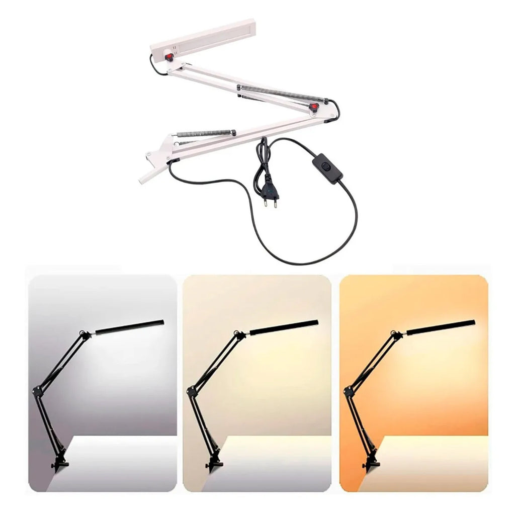 Lampara Portátil Escritorio Articulada Led Morsa Arquitecto