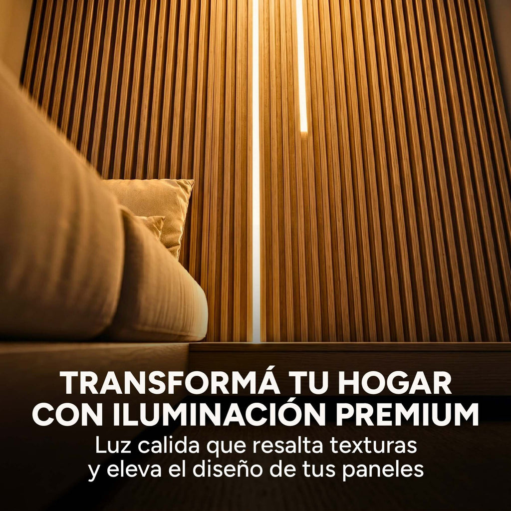 Luz Wpc Luz 1,5m Cálida 3000K+Transformador + Dimmer Pack X4