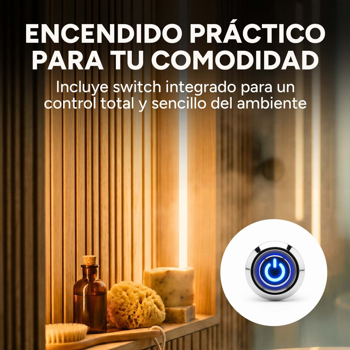 Luz Wpc Luz 1,5m Cálida 3000K+Transformador + Dimmer Pack X4
