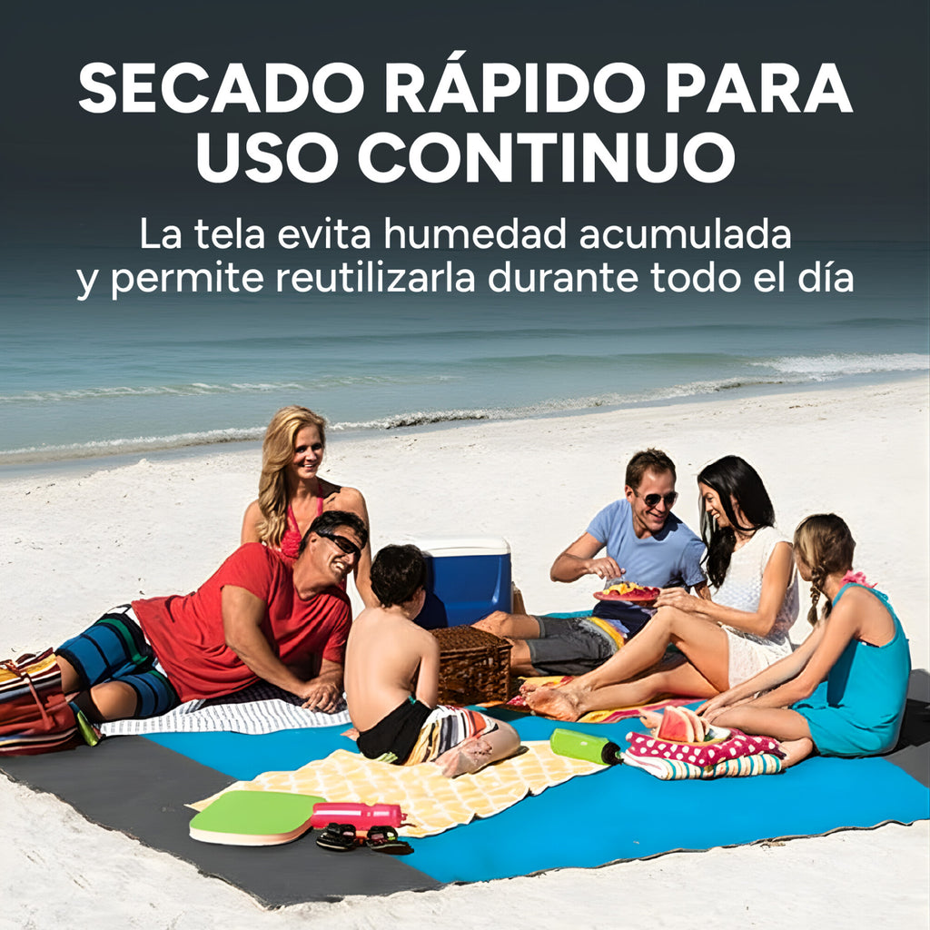 Manta Playa Picnic Camping Tela Oxford 210 X 200 Cm + Bolso