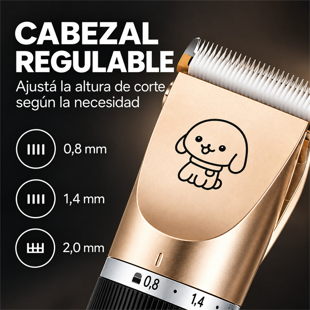 Máquina Corta Pelo Mascota USB-C