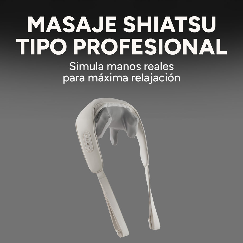 Masajeador Cervical Cuello Espalda Hombros 3 Modos 2 Niveles
