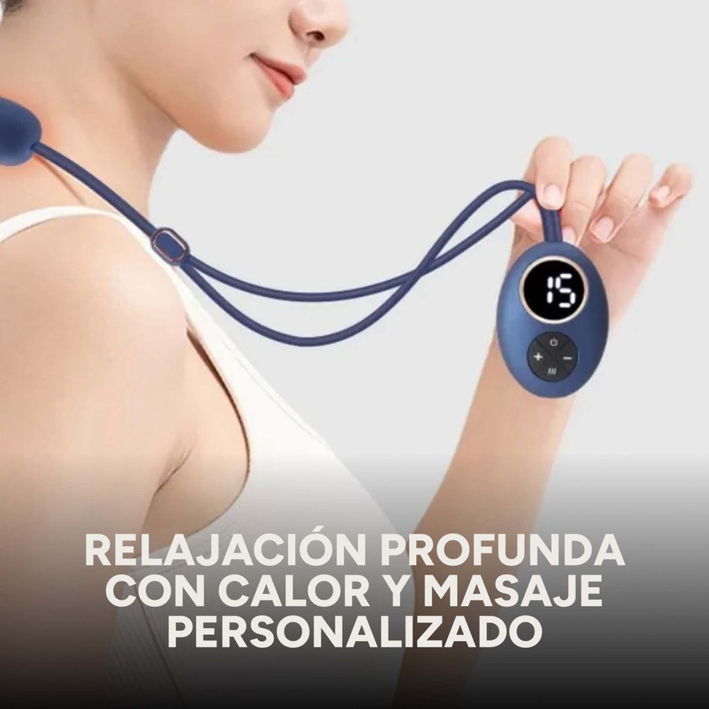 Masajeador de Cuello Colgante Eléctrico con Calor 5 Modos