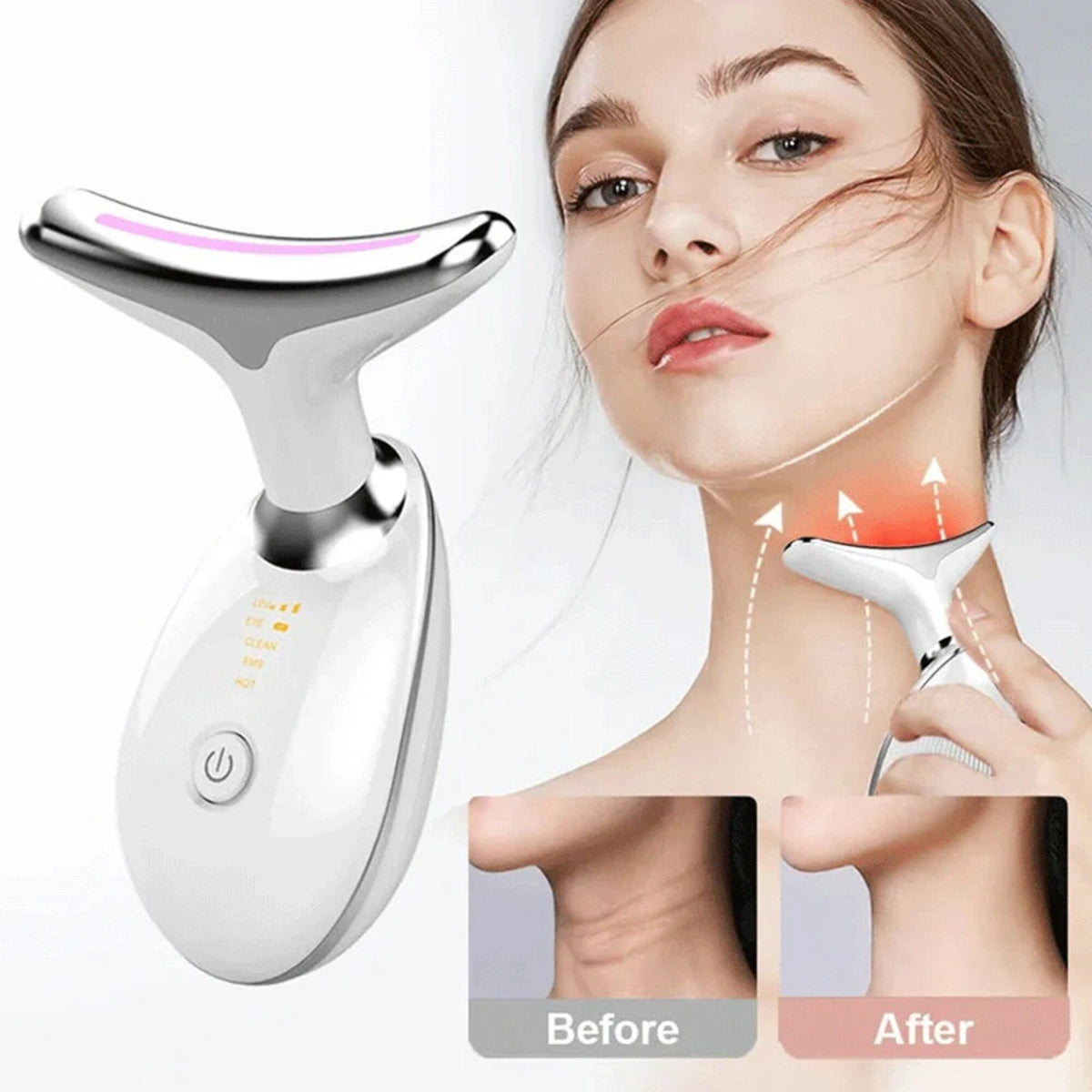 Masajeador Facial y Cuello Térmico 3 LED