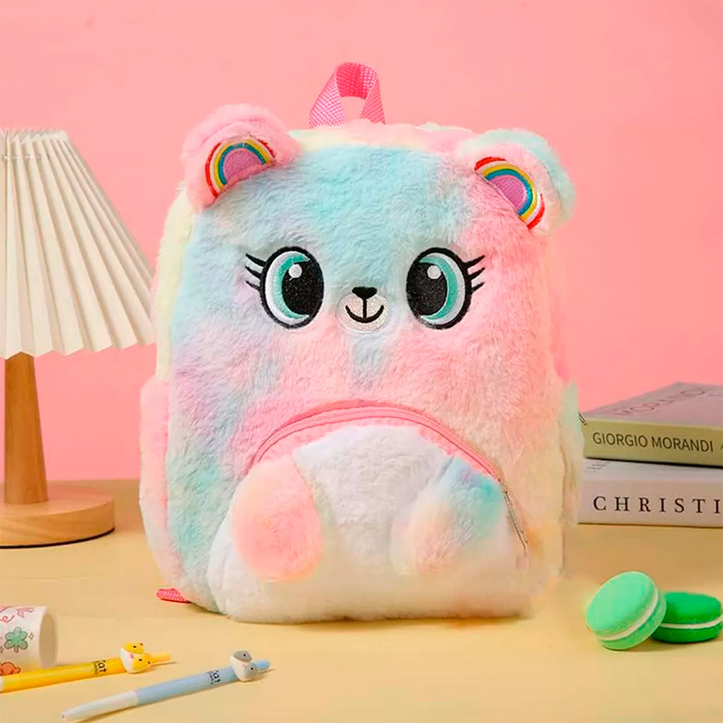 Mochila Escolar Infantil Efectos Luz Led Rgb Diseño Colores