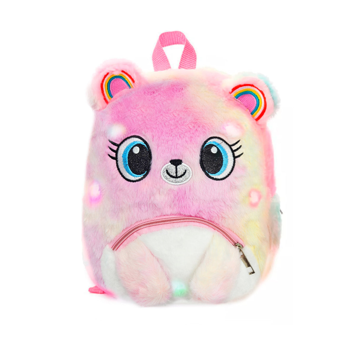 Mochila Escolar Infantil Efectos Luz Led Rgb Diseño Colores