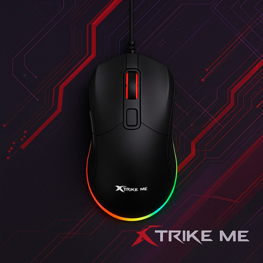 Mouse Óptico Gamer Xtrike Me GM-316 RGB 7200DP 13 Efectos