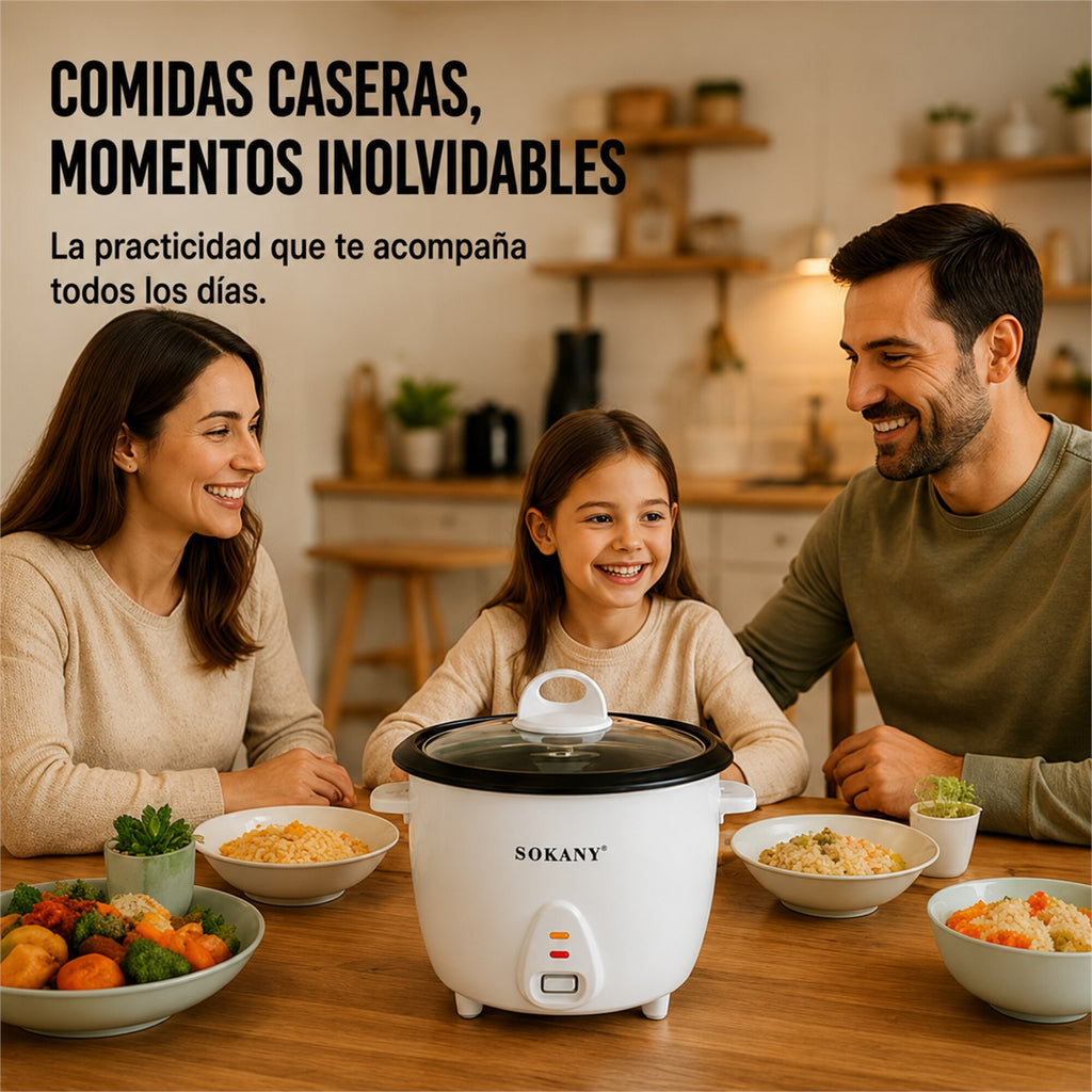 Olla Arrocera Eléctrica Sokany 1.8 L 700W con Keep Warm
