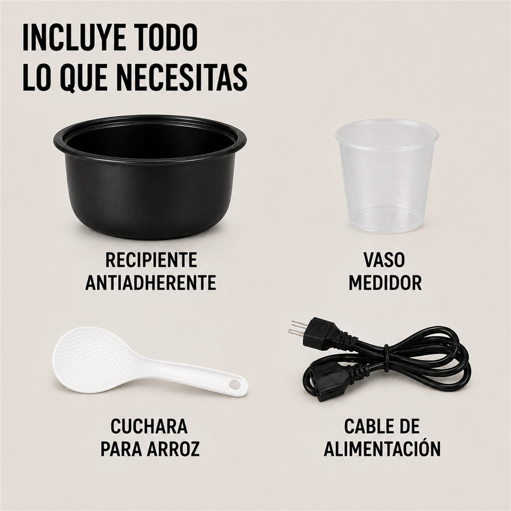 Olla Arrocera Eléctrica Sokany 1.8 L 700W con Keep Warm
