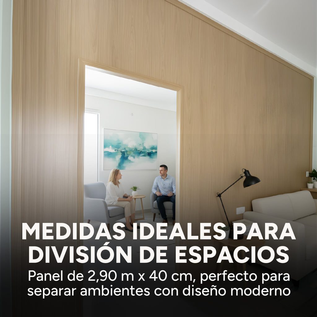 Panel Divisor Separador Ambientes 2 x 2,90m + 4 Rieles 3m