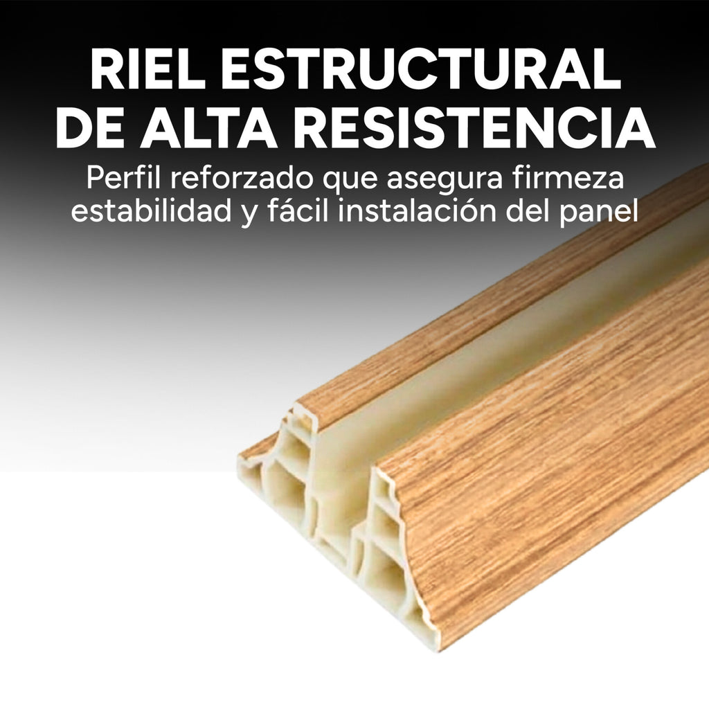 Panel Divisor Separador Ambientes 2 x 2,90m + 4 Rieles 3m