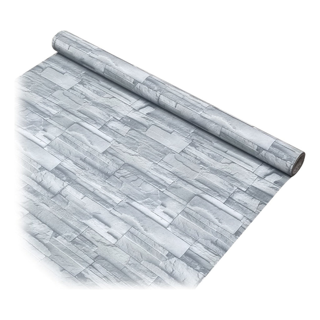 Papel Adhesivo Empapelar Piedra Cocina Pared 122x3mts