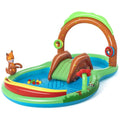 Piscina Doble Infantil Inflable Puente Bosque Juegos Bestway