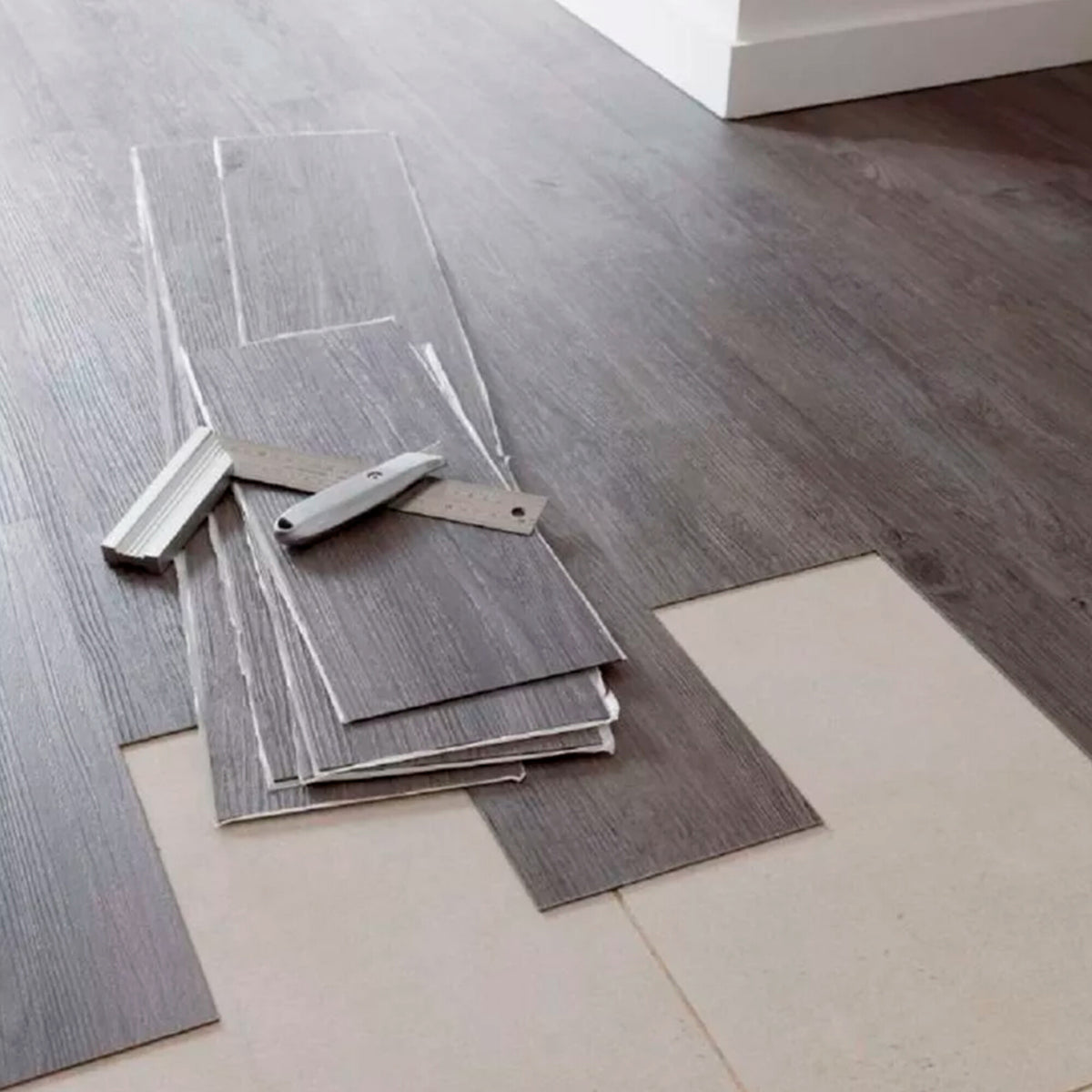Piso Diseño Simil Madera Vinilico X20 M2 Tablillas Adhesivo