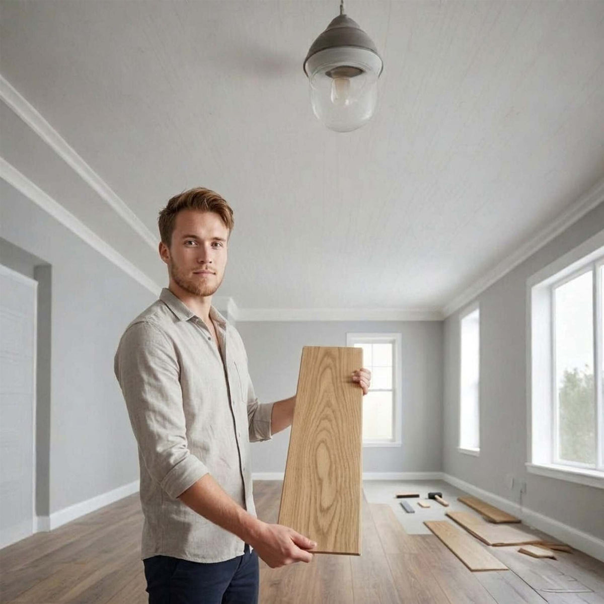 Piso Vinílico Autoadhesivo Piso Flotante Símil Madera x 1m2