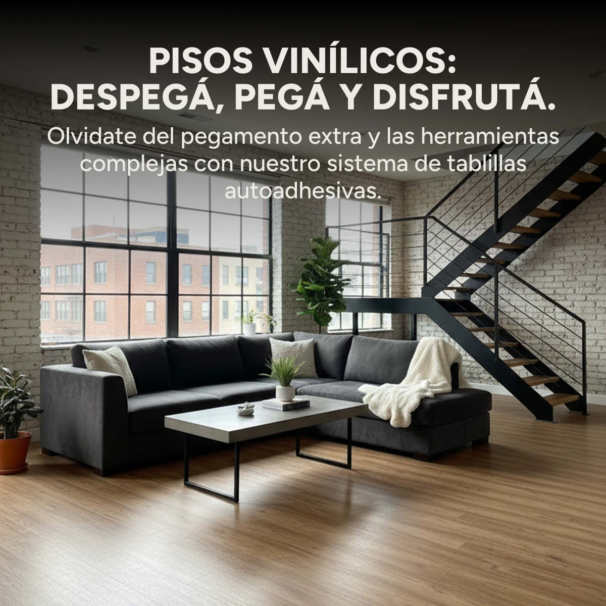Piso Vinílico Autoadhesivo Piso Flotante Símil Madera x 1m2