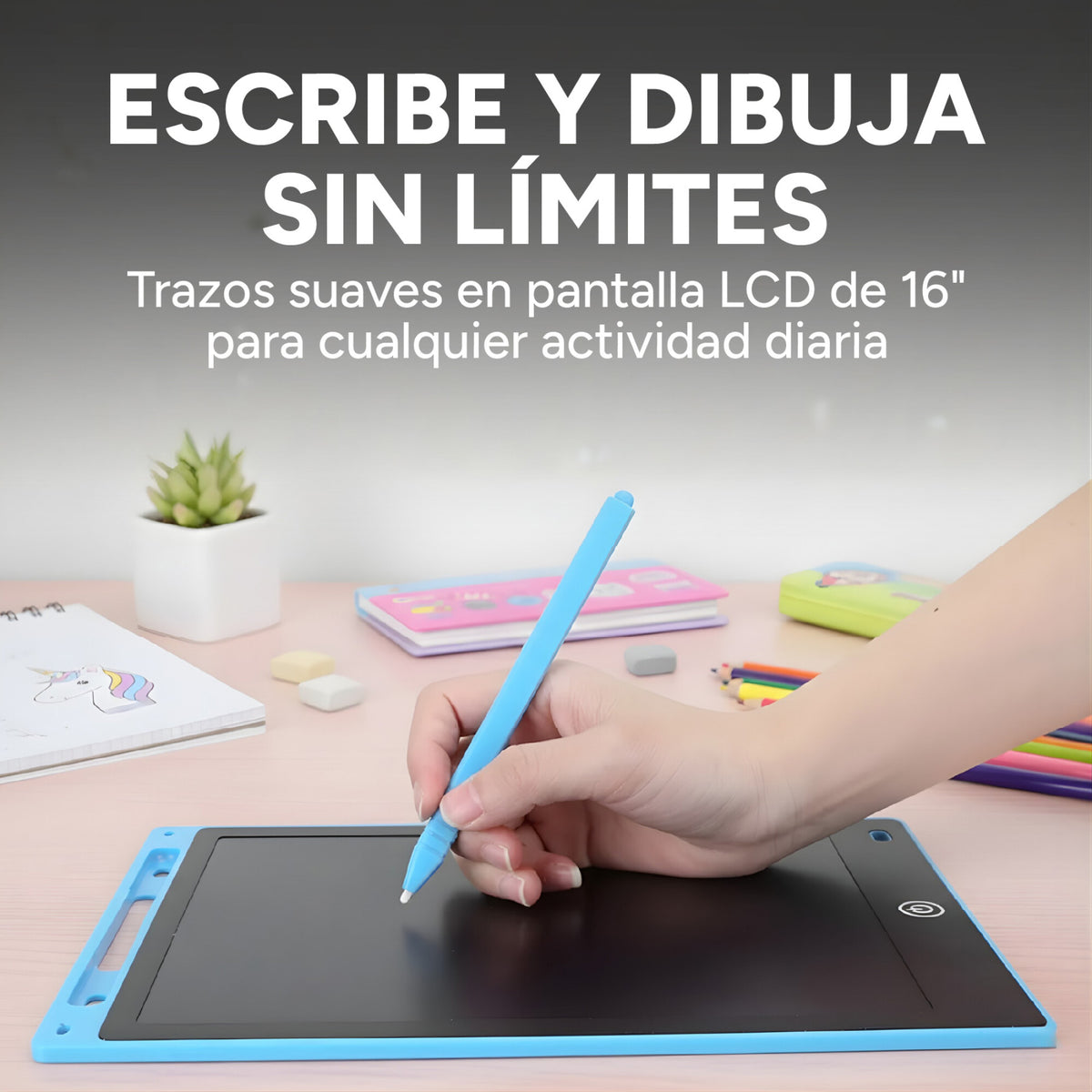 Pizarra Mágica Tableta Dibujar Infantil 16'' Pulgadas Lapiz