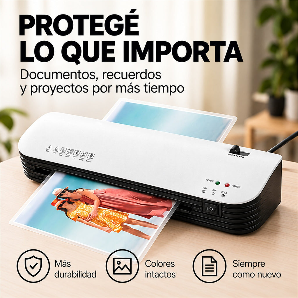 Plastificadora Laminadora A4 Frío Calor 220V
