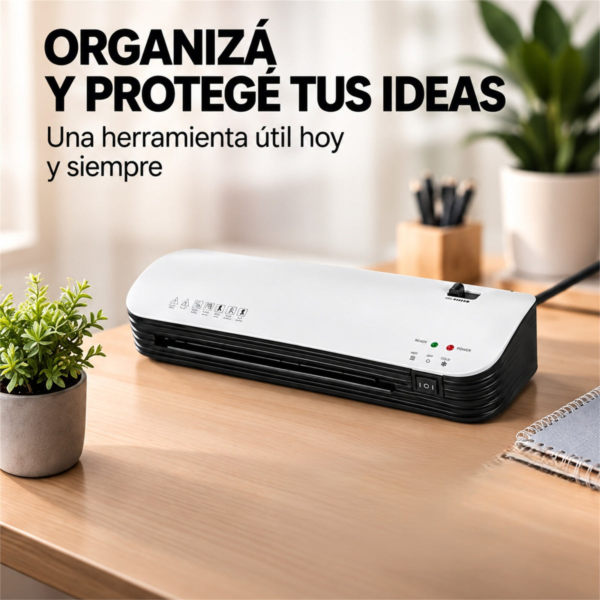 Plastificadora Laminadora A4 Frío Calor 220V